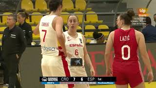 Croacia  España Clasif Cto Europa fem 2025 1ª jornada 09112023 [upl. by Steep]