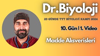 Madde Alışverişleri  23 Günde TYT Biyoloji Kampı yks2024  9 Sınıf [upl. by Amadis]