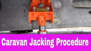 Caravan Jacking Procedure [upl. by Ardnauq390]