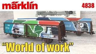 quotWorld of Workquot Wagon Set DSB Arbejdsmiljø Model Railway Review  Marklin Märklin 4838 [upl. by Loralee]