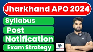 Jharkhand APO SYLLABUS 2024  Exam pattern Notification post jharkhandapo jharkhand apo [upl. by Ailet]