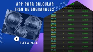 App para calcular tren de engranajes foryou industrial metalmecanica [upl. by Keram]