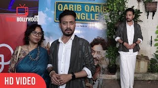 Irrfan Khan In Lungi At Qarib Qarib Singlle Special Screening  Viralbollywood [upl. by Neit]