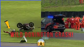 Donington Park won by Ryde following red flag caused by Iddon crash 😱 [upl. by Vachil576]