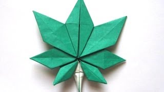 Origami Maple Leaf by quotJassuquot Kyuseok Oh Part 3 of 5 [upl. by Avle]