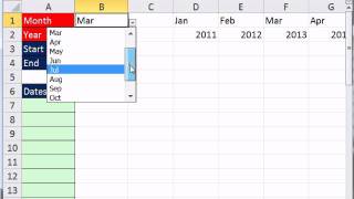 Excel Magic Trick 848 Create List of Dates For Month With Formula [upl. by Ulises]