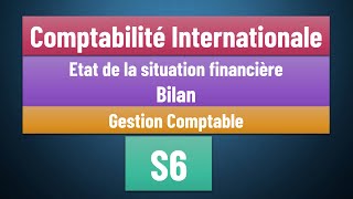 EP 03  Comptabilité Internationale S6  Etat de la situation financière ex bilan IAS 1 [upl. by Uphemia]