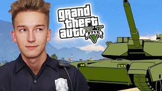 GTA V Policja 2  POŚCIG za CZOŁGIEM 👮 [upl. by Suiravat171]