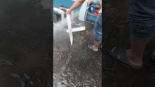 Window type Aircon Cleaning 6929Trip ni Eve airconcleaning asmrsounds shortvideo asmr [upl. by Cahra]