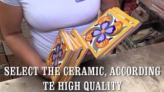 MEXICAN TILE PROCESS HANDMADE TALAVERA [upl. by Haile530]