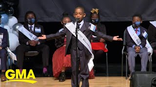 Kids celebrate Martin Luther King Jr l GMA [upl. by Ynneh138]