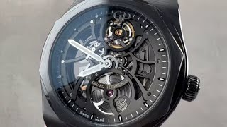 GirardPerregaux Laureato Skeleton Black Ceramic 810153200132A GirardPerregaux Watch Review [upl. by Eizeerb]