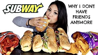 SUBWAY MUKBANG amp ASMR [upl. by Eceela]