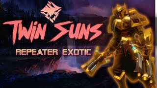 Twin Suns Exotic Repeater Gameplay  Dauntless [upl. by Boorer514]