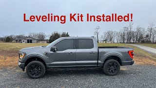 2023 Ford F150 Leveling Kit Install [upl. by Ecirp]