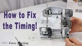 Mini Sewing Machine Not Catching Bobbin Thread How to Fix the Timing [upl. by Annavoeg]