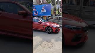 Beautiful Motegi Red BMW M8 in Chennai India bmw m8 bmwm8 india motegired chennai [upl. by Alameda603]