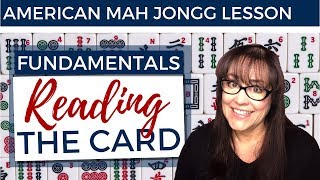 American Mah Jongg Lesson Fundamentals 5 Reading the Card mock card [upl. by Enylrac]