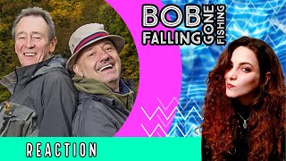 American Reacts  GONE FISHING  Bob Falling Compilation [upl. by Etnoval]