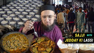 Flavored Sajji with with Jeddah Lassi  Sehri Scenes in Androon Lahore  Sheikh Sajji [upl. by Ellennoj]