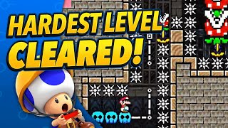 Mario Makers IMPOSSIBLE Bot Level Has Been BEATEN by a Human [upl. by Aikemaj410]