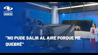 Llanto en Noticias Caracol al recordar el mayor reto en sus 25 años la pandemia del COVID [upl. by Bernat]