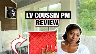 LOUIS VUITTON COUSSIN PM  BAG REVIEW REGRETS [upl. by Roydd]