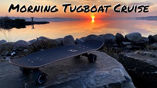 Morning Cruise on the Landyachtz Tugboat [upl. by Eilama721]