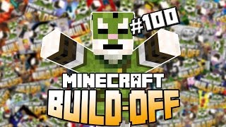 Minecraft Build Off 100  FUNNY MOMENTS [upl. by Lered]