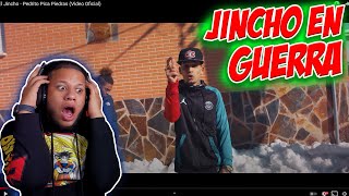 🔥El Jincho EN GUERRA😱  Pedrito Pica Piedras Video Oficial REACCION [upl. by Sand101]