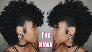 How To FROHAWK on Natural Hair [upl. by Ordnaxela631]