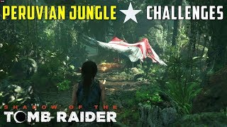 All Challenges in Peruvian Jungle Ruffled Feathers amp Flower Picker  SHADOW OF THE TOMB RAIDER [upl. by Dis]