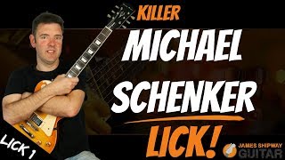 Awesome Rock Guitar Licks  Michael Schenker Lick [upl. by Jeri]