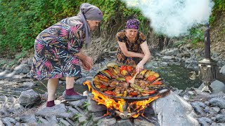 Delicious food made by village women in the mountains and Honey harvest  Best 1Hour Recipes [upl. by Zandra]