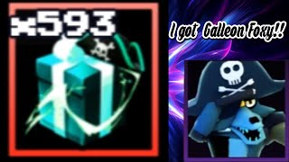 Opening 600 Pirate Gifts To Get Galleon Foxy Five Nights TD [upl. by Angrist]