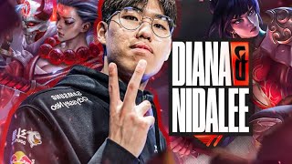 ONER LOCKS IN NIDALEE amp DIANA VS DRX  LCK SUMMER 2024  CAEDREL [upl. by Navarro]