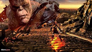 Kratos vs Cronos Boss Fight  God of war 3 [upl. by Herculie]