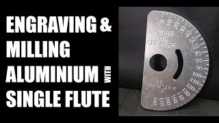 How To Cut Aluminium With A 6040 CNC Router Part 2  Milling With A Single Flute And Engraving [upl. by Meggy973]