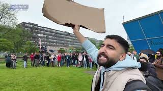 Opnieuw proPalestijns protest TU Delft [upl. by Jerz]