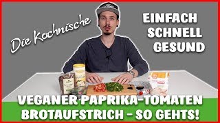 VEGANER PAPRIKATOMATEN AUFSTRICH zum SELBER MACHEN in unter 10 MINUTEN [upl. by Beckett]