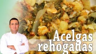 Acelgas rehogadas  Recetas de cocina [upl. by Landis]