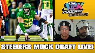 Steelers Mock Draft Live  Steelers Talk 131 [upl. by Yatnuhs]