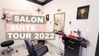 UPDATED SALON TOUR 2022  HAIR SALON TOUR AND DECOR  HAIRSTYLIST  TOUSLEDBYJESS [upl. by Annas]