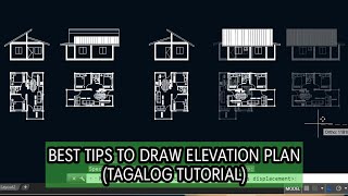 Best Tips in Making Elevation Plan in Autocad  Simpleng Inhinyero [upl. by Akimat791]