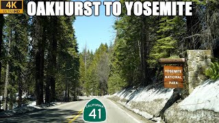 California Highway 41 North Oakhurst to Yosemite National Park [upl. by Shirberg650]