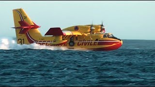 Canadair en action  Saint Raphaël 010917 [upl. by Eelrahc]