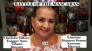 Charlotte Tilbury ExaggerEyes Voluminizing vs Lancome Hypnose Drama Full VolumeMASCARA SHOWDOWN [upl. by Socram]