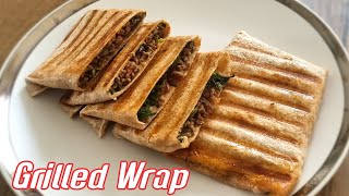 How to grill a wrap  Easy Grilled Wrap  Meat stuffed Wrap Recipe  Healthy wraps [upl. by Torhert122]