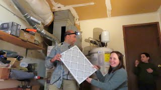 Furnace air filter replacement [upl. by Eisset]