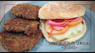 TORTICAS DE LENTEJAS  HAMBURGUESA DE LENTEJAS  RECETA VEGETARIANA [upl. by Ettenrahs84]